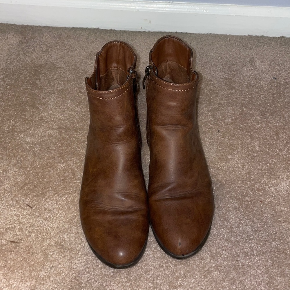 Brown booties